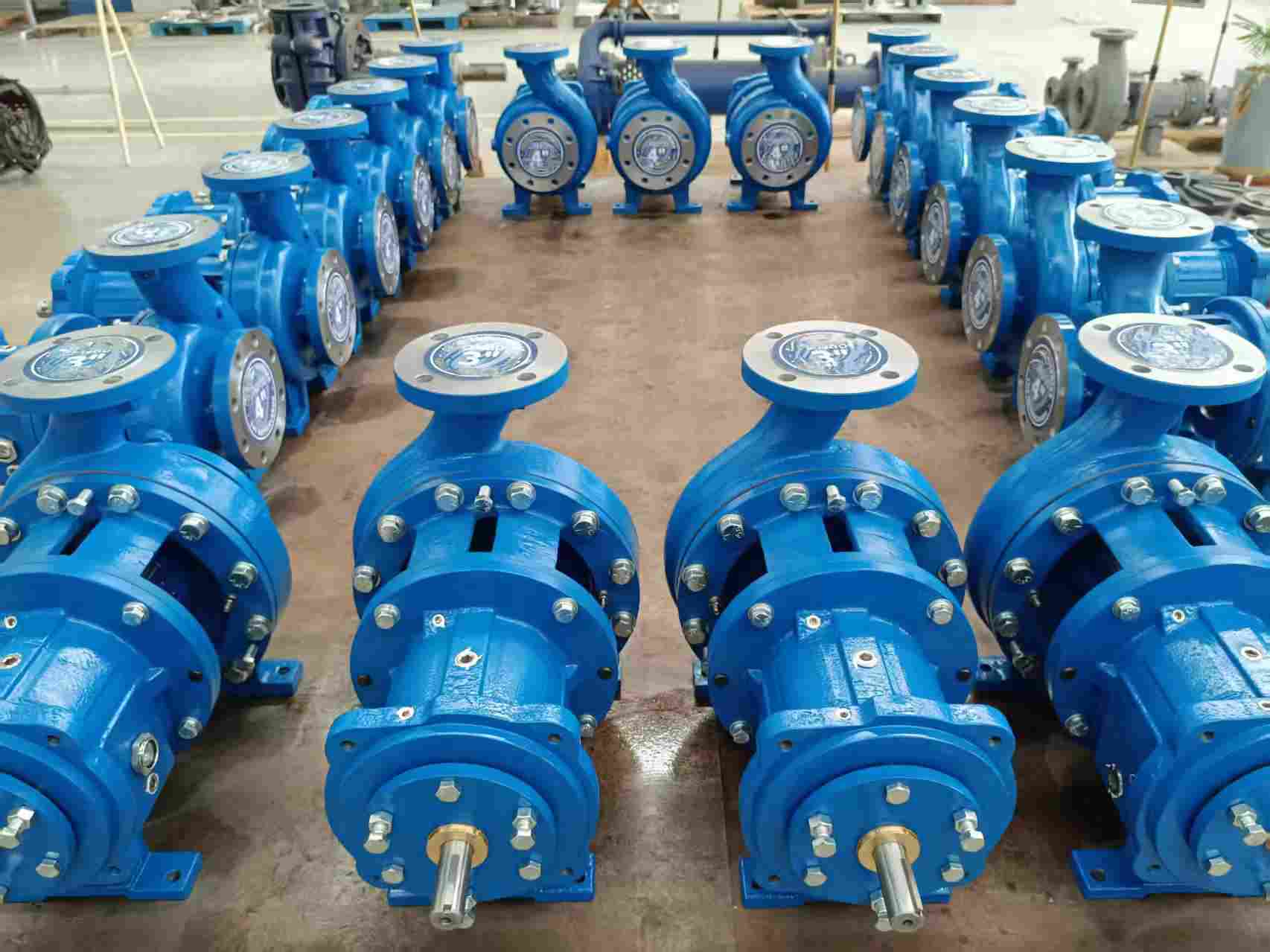 Livraison réussie et expédition prochaine de 20 pompes de traitement chimique à un client européen